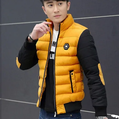 free shipping 2017 Winter cotton men s youth self cultivation jacket short paragraph plus velvet