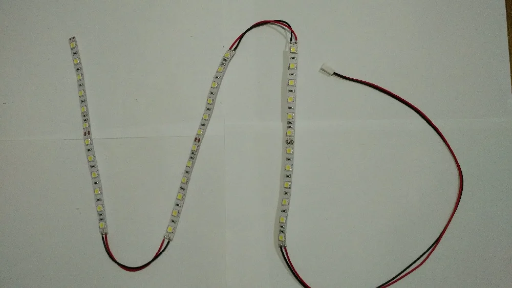  White color LED strip kit for Ultimaker 2 3d printer front pannel, 60cm long,24V 