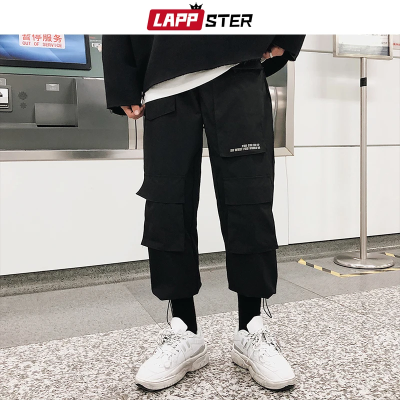 LAPPSTER мужские уличные брюки карго комбинезоны мужские мешковатые штаны в стиле хип-хоп джоггеры с карманами шаровары фиолетовые спортивные штаны корейские
