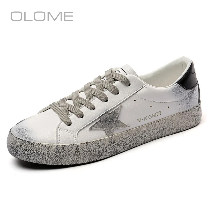 

OLOME2019 spring new men's shoes British leather small shoes men's old wild trend low to help breathable shoes
