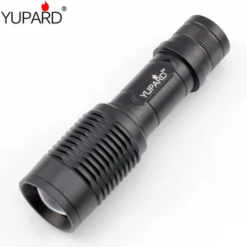 

YUPARD XM-L T6 LED Zoomable Adjustable Flashlight Lamp Light Torch Mini 5modes 18650 rechargeable battery AAA free shipping