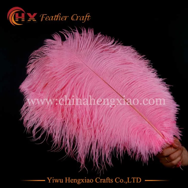11 цветов 40~ 45 см(16~ 18 дюймов) натуральный большой черный фиолетовый синий белый Feathers перья для Свадебные украшения и вечерние - Цвет: pink