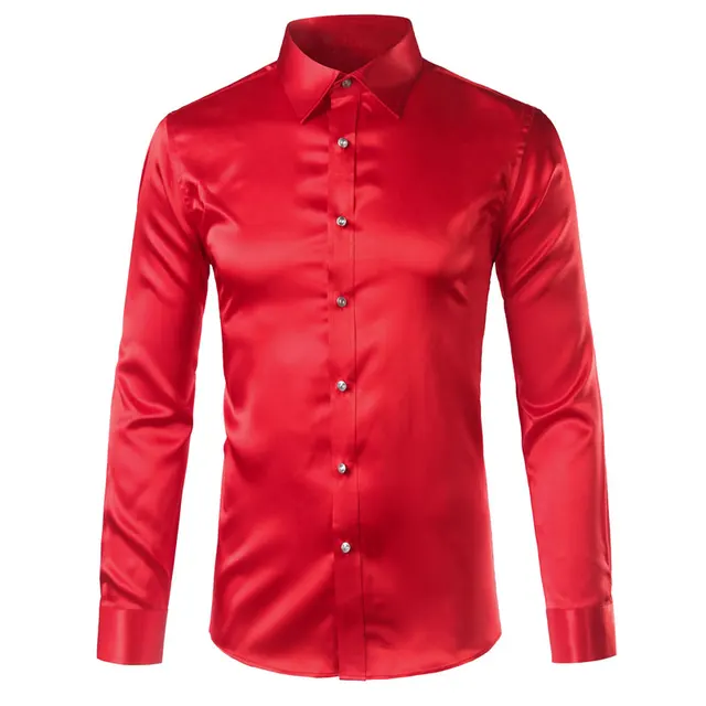 Long Sleeve Wedding Prom Tuxedo Shirts 