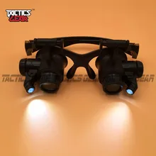Портативный многофункциональный 9892GJ очки с светодиодный подсветкой Лупа
