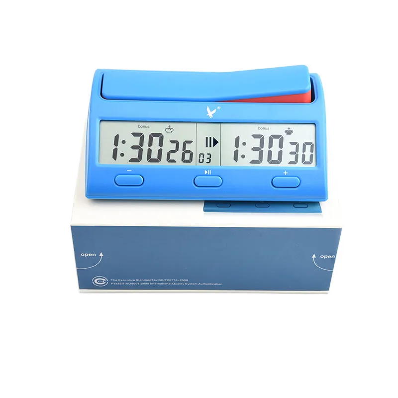  LEAP New Chess Clocks Electronic Alarm stop timer Professional Portable Digital Chess Pieces board 