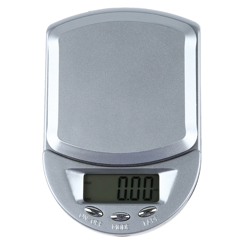 500g / 0.1g Digital Pocket Scale kitchen scale household scales accurate scales letter scale - Цвет: Silver