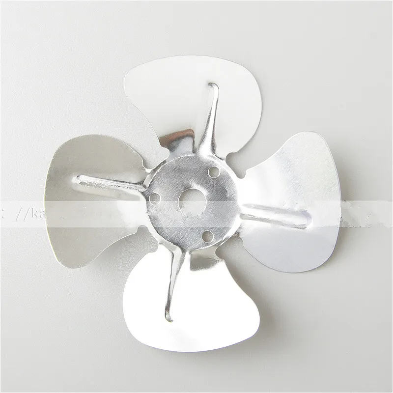 

100mm*16mm 4-Leaf Motor Fan Blades Fan Paddle Blades for Oven Pellet Stove Exhaust Blower Motor Axial Flow Fan Aluminum Alloy