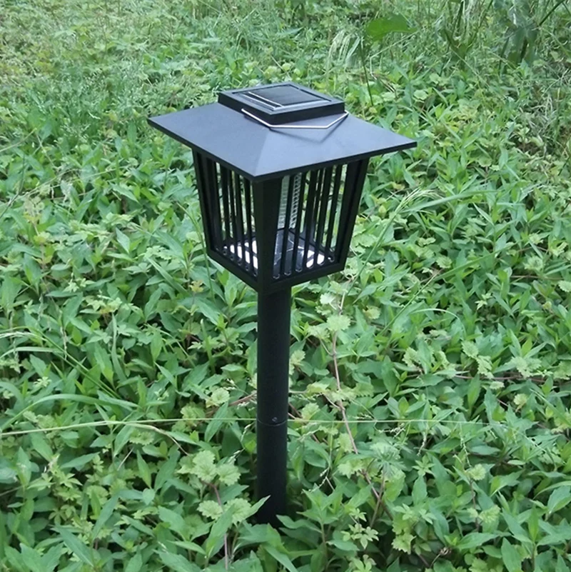 Летний УФ светодиодный солнечный с сеткой от комаров Отпугиватель светодиодный ночник против комаров насекомых вредителей Жук уличный фонарь с функцией уничтожения насекомых