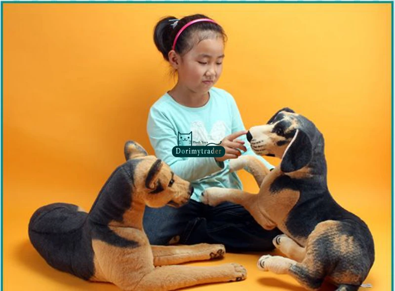 Dorimytrader pop realistic animal sheepdog plush toy big stuffed soft dogs pet doll Christmas kids gift 27inch 68cm DY61845  (7)
