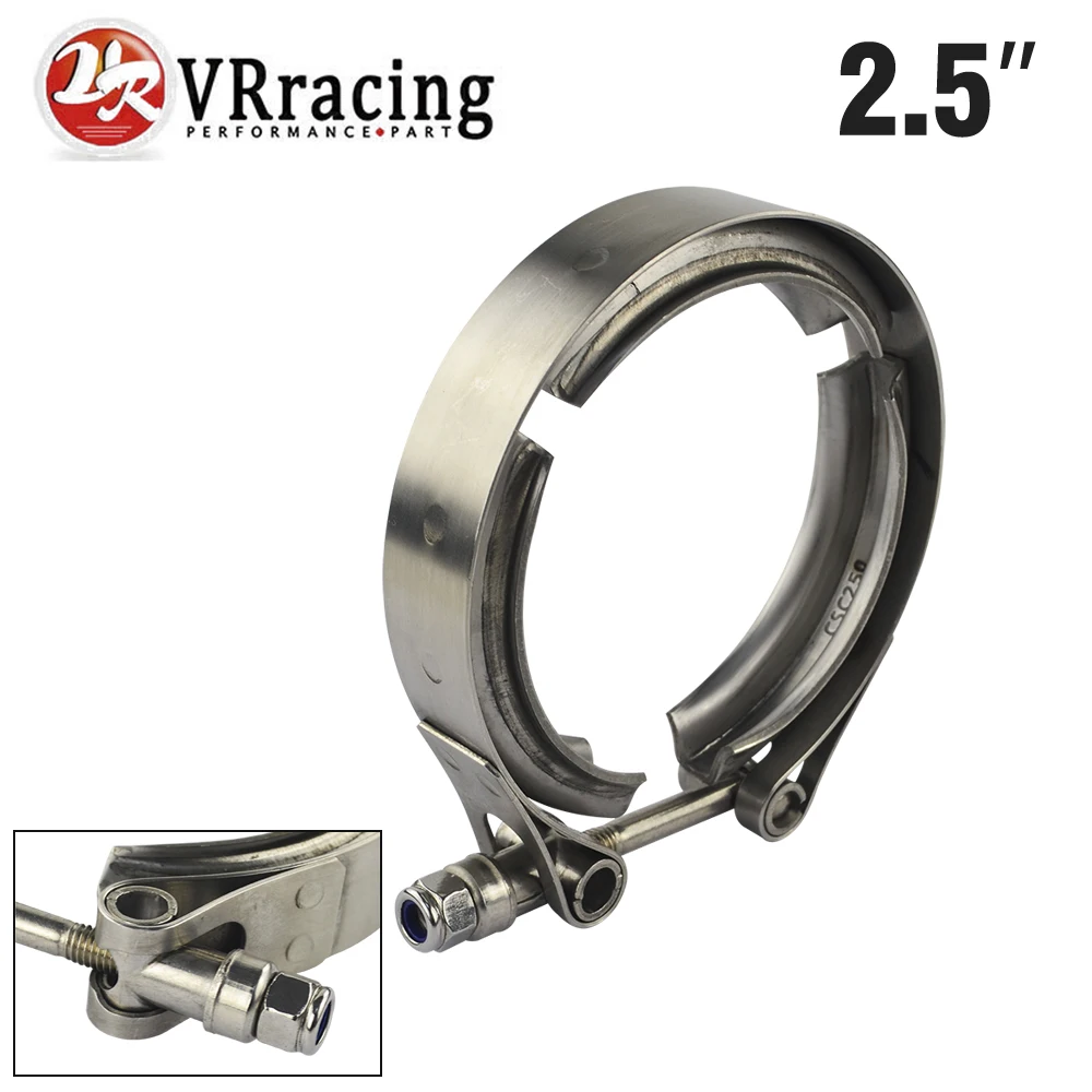 

VR RACING - 2.5" STAINLESS STEEL 304 TURBO/INTERCOOLER/DOWNPIPE/DOWN PIPE/HOSE NORMAL OR QUICK RELEASE V Band CLAMP VCN25/VCQ25