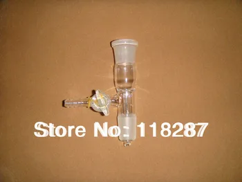 

Vacuum Adapter,side arm with Glass Stopcock,24/29 joint,lab glassware,lab valve
