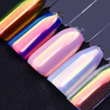 0,2 г Born Pretty Nail хромированная блестящая пудра для дизайна ногтей хромированная пигментная оболочка зеркальная пудра
