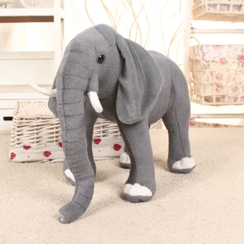 

simulation elephant plush toy huge 80x50cm gray elephant doll, photography prop, party decoration ,Christmas gift w1934