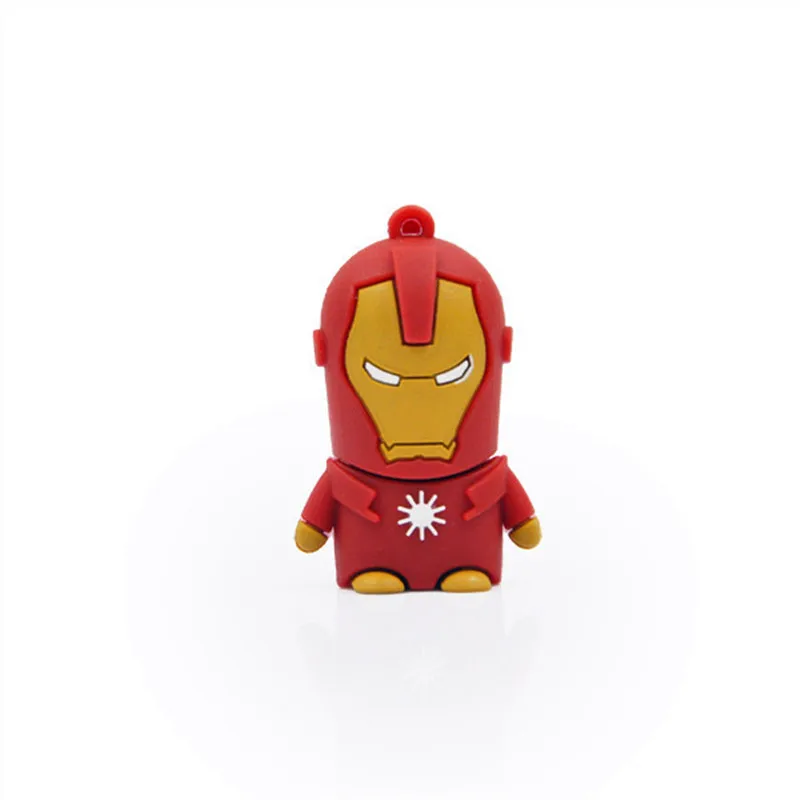 USB 3,0, креативный мультяшный персонаж Marvel, серия супергероев, usb флеш-накопитель, 4 ГБ, 8 ГБ, 16 ГБ, 32 ГБ, 64 ГБ, быстрая usb карта памяти - Цвет: iron man