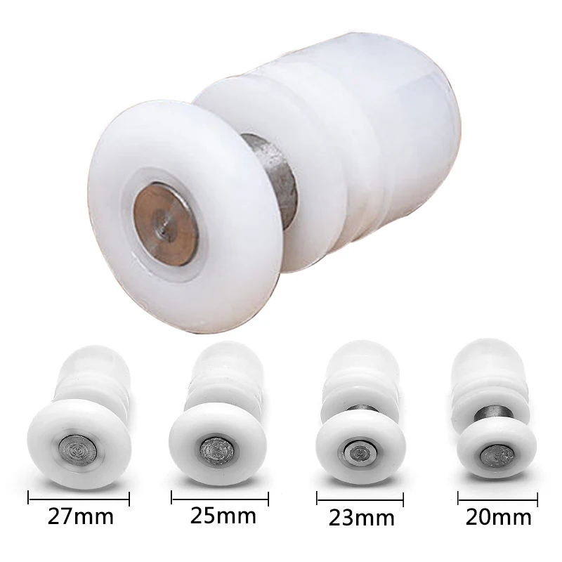 

Short straight shaft set of 8 Single Shower Door Rollers/Runners/Wheels/Pulley Diameter 20mm/23mm/25mm/27mm . 8pcs/lot