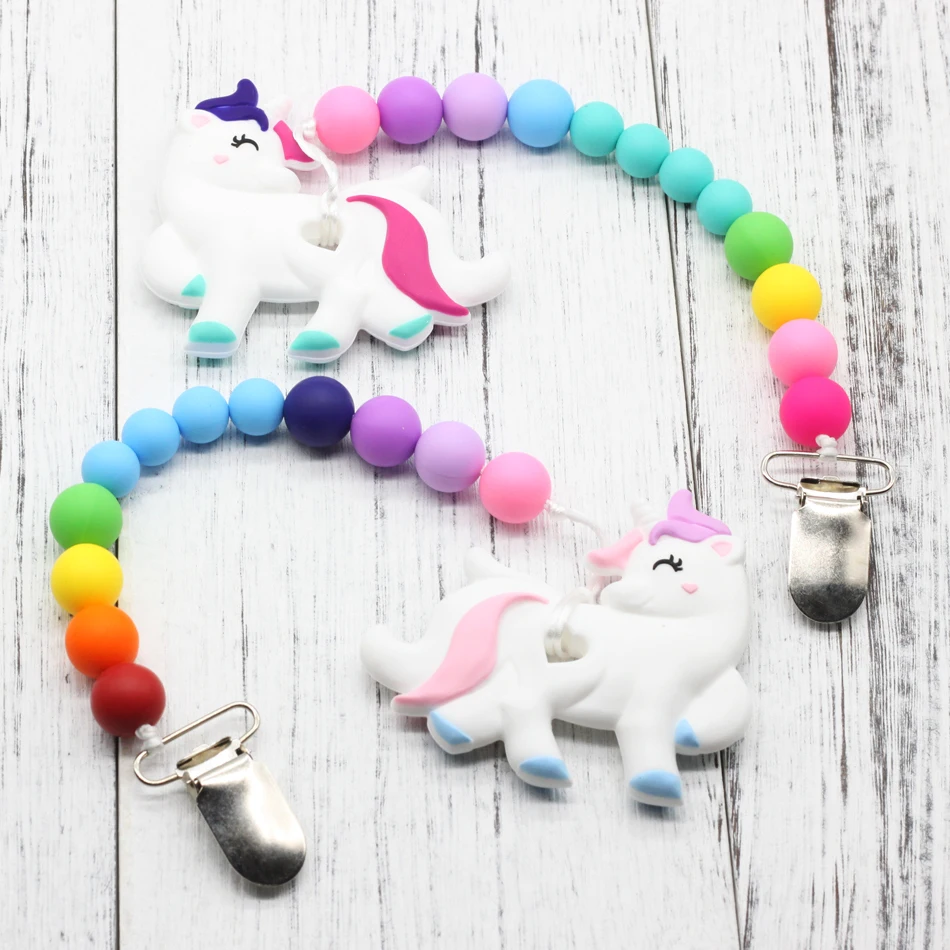 GLJ.CY BABY Teething Toy Baby Shower Gift Teether Clip on Teether New Baby Gift for New Mom Baby nipple chain