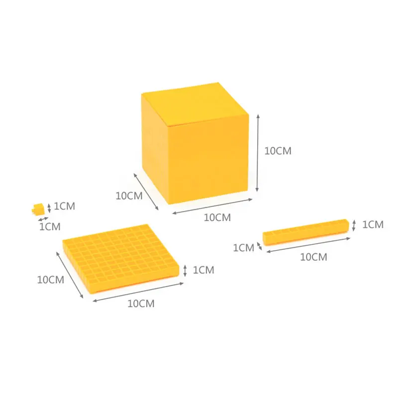 Montessori Math Toys Montessori Decimal Cube Preschool Educational Early Learning Toys For Children Juguetes Brinquedos MI2844H