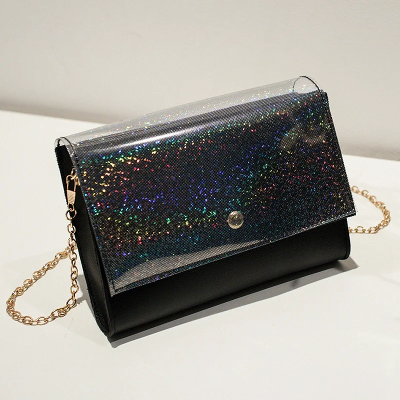 

AUAU-Fashion Girl Flash Bag Sequin Shoulder Bag Casual Female Cosmetic Bag