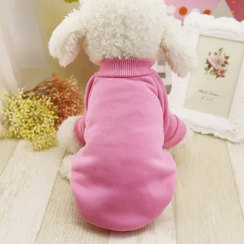 

Spring Pet Dog Clothes Small Dog Solid Colors Coat Soft Warm Puppy Sweatshirt For Yorkies Chihuahua Teddy