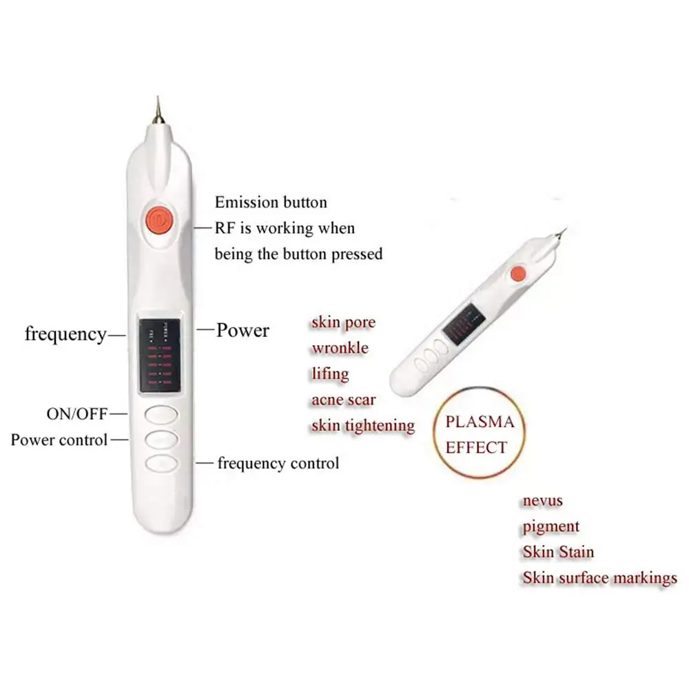 Плазменная ручка моль средство для удаления бородавок веснушки Татуировка пятновыводитель кожные бирки уход за кожей подтягивающая машина для удаления морщин