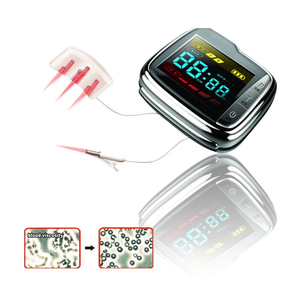 

CE Blood Pressure Regulating Cold Laser Acupuncture Medical Watch
