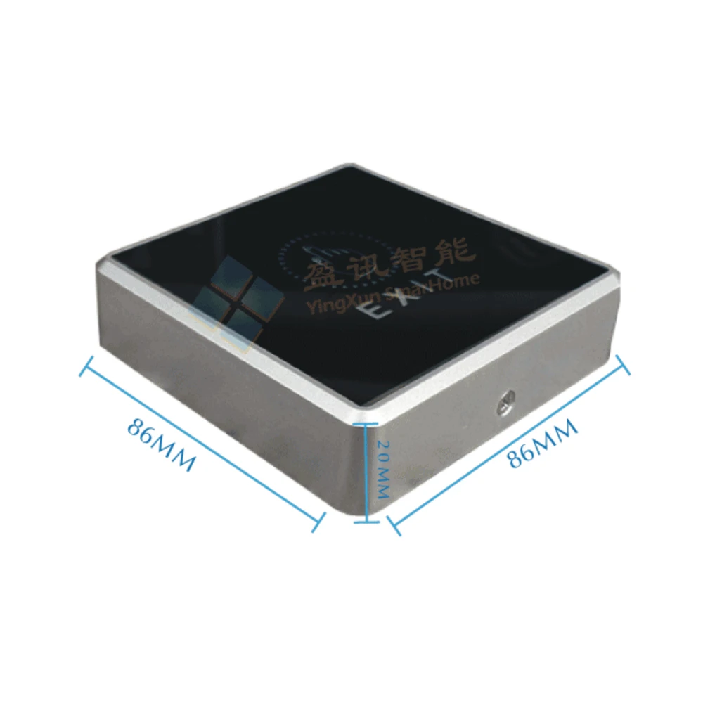 86X86 мм светящийся DC-12V нет/NC/COM выход светящийся сенсорный экран кнопка выхода для контроля доступа