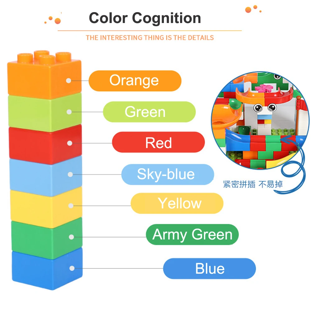 222/296 шт мраморный трек Запуск шары лабиринты трек строительные блоки ABS Воронка слайды блоки элементы конструктора игрушки для детей