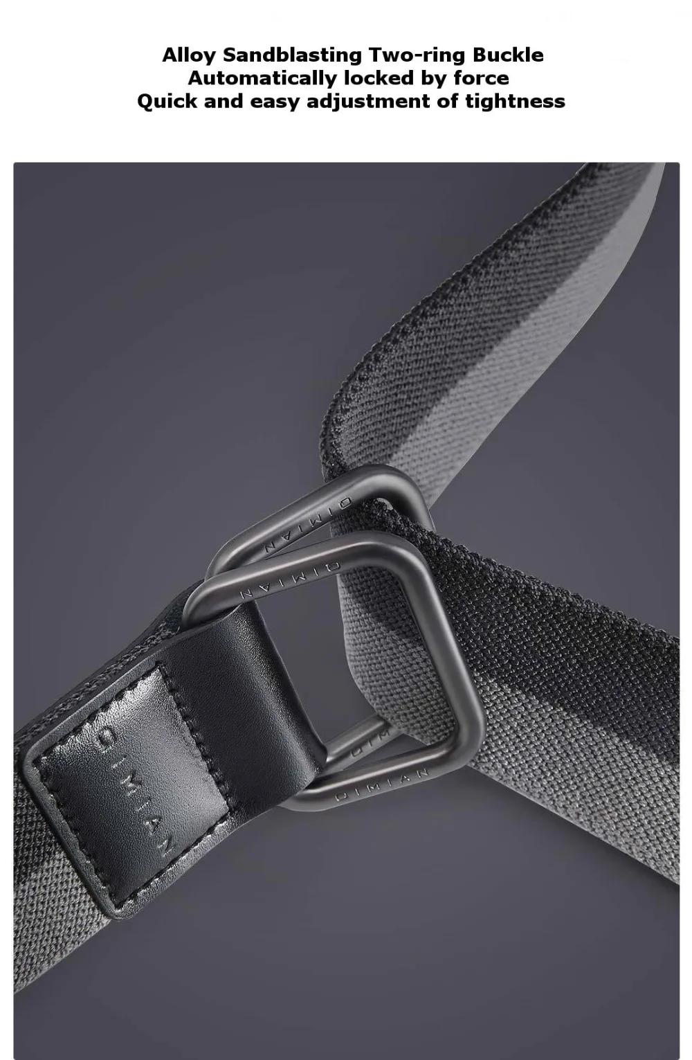XIAOMI 125cm CT3801 3.8cm Sports Leisure Tactical Belt For Man Women Quick Release Buckle Elastic Fabric Bel (5-1)