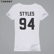 STLES 94 print tee shirt femme t-shirt short sleeve caual tee summer tops tshirt women t shirt funny letters top woman