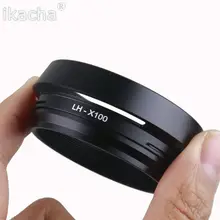 Черное 49 мм кольцо-адаптер для объектива+ металлическая бленда для Fujifilm Fuji X100 X70 X100S X100T Замена LH-X100