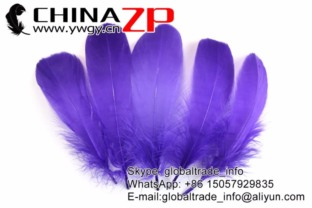 Purple Soft Goose Nageoires Feathers (6)