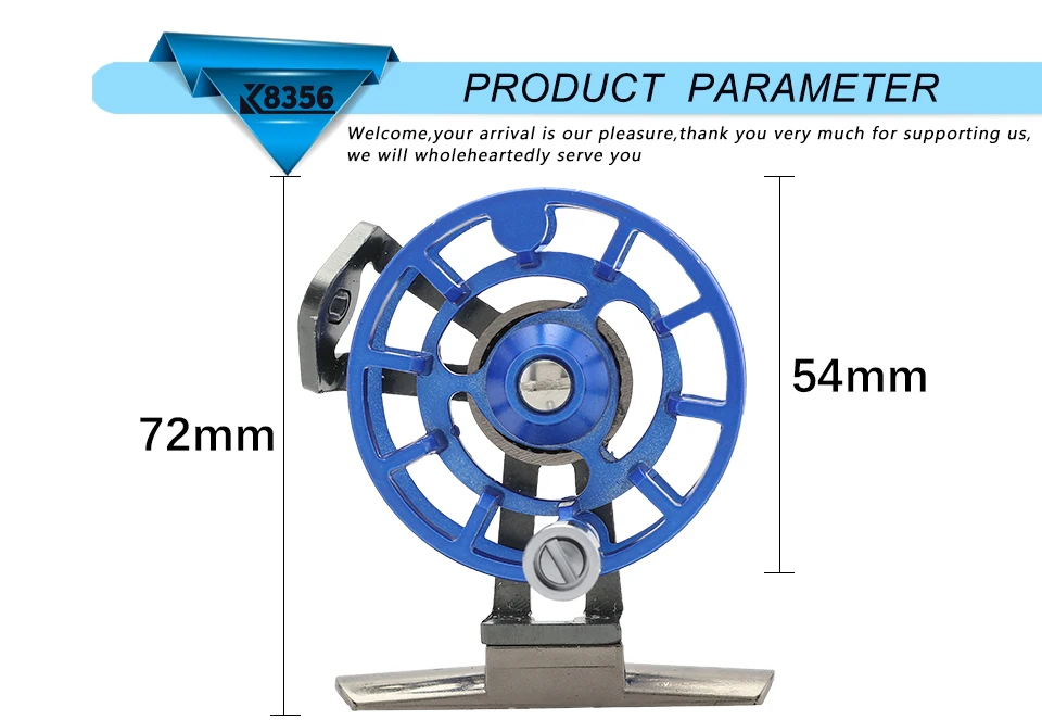 K8356 Full Metal Ultra-light Former Ice Fishing Reels Gear Ratio 11 Right Hand Fly Fishing Reel CNC Machined Aluminum 5 Colors (8)