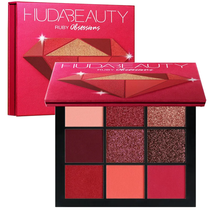 

2019 NEW Hudas Beauty Ruby Obsessions Palette Eyeshadow Pallete Matte Shimmer Nude Makeup Glitter Smoky Eye Shadow Powder