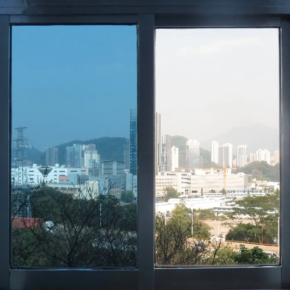 1,52x10 м/6" x33ft 20" X 6" темно-синий прозрачный оконный оттенок декоративная пленка для стекла клей для дома и офиса анти-УФ