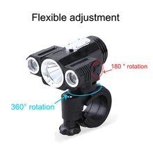 10000LM 3x XML T6 LED 4.2v Adjust angle Front Bicycle light USB Bike Lamp Headlight with Battery+Back Tail Light Set цена 10000LM 3x XML T6 LED 4.2v Adjust angle Front Bicycle light USB Bike Lamp Headlight with Battery+Back Tail Light Set цены онлайн