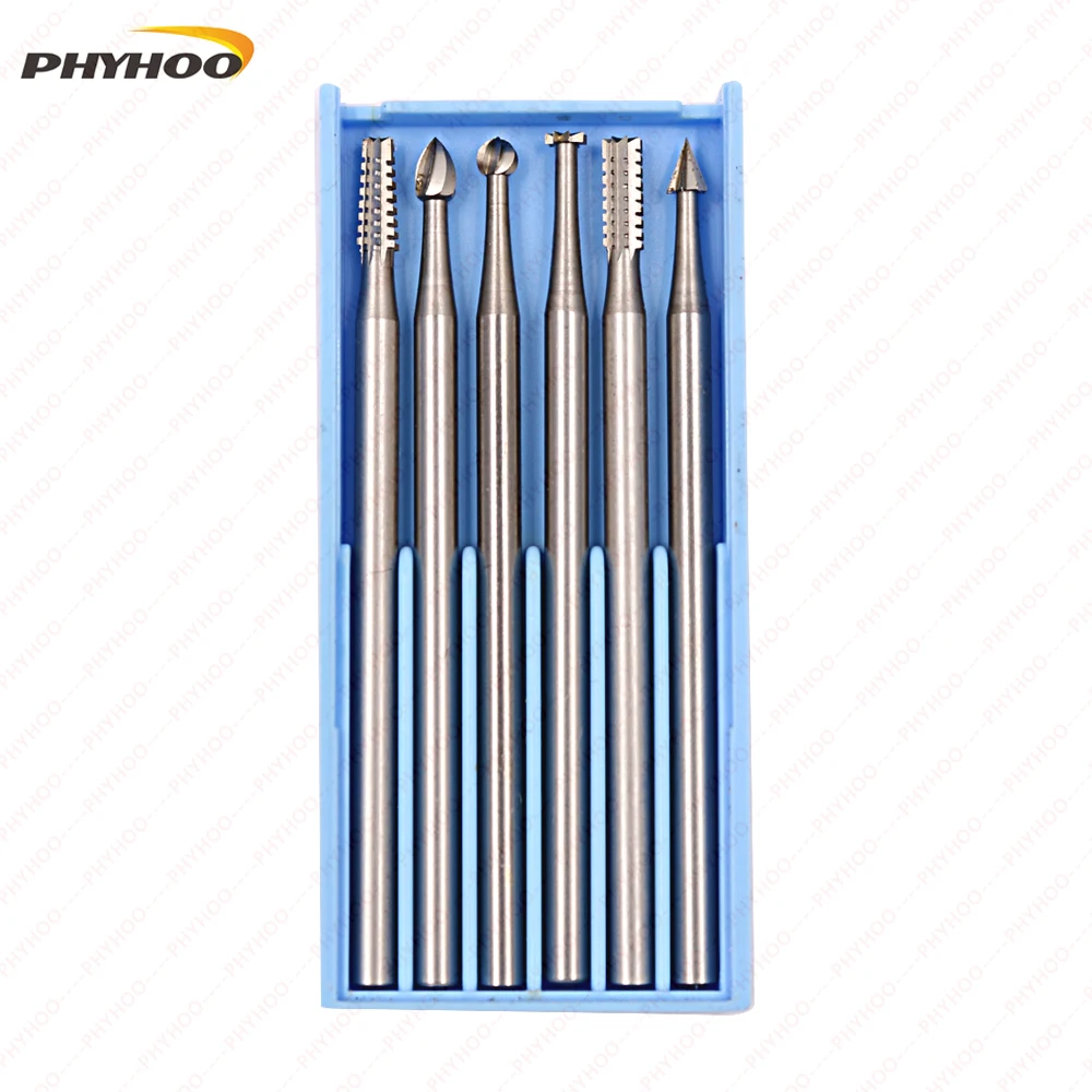 6Pcs/Box Germany Brand Burs for Gem Setting,Dental Drill Bur for