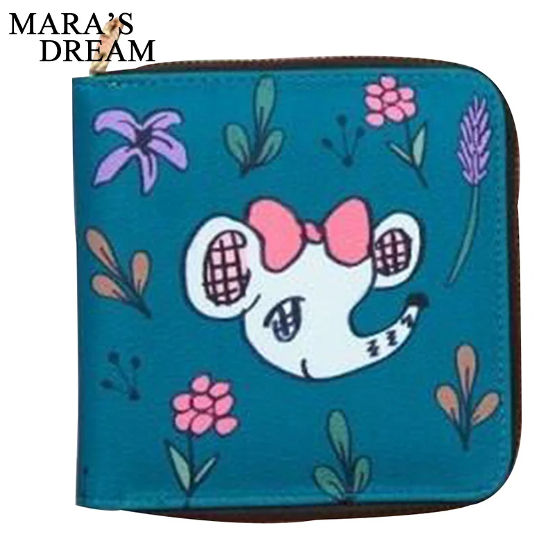 Женский кошелек Mara's Dream короткий на молнии с принтом гения из мультфильма