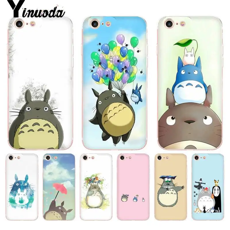 

Yinuoda For iphone 7 6 X Case Totoro Cartoon Cat Coque Shell Phone Case for iPhone 8 7 6 6S Plus X 5 5S SE 5C XS XR Cases