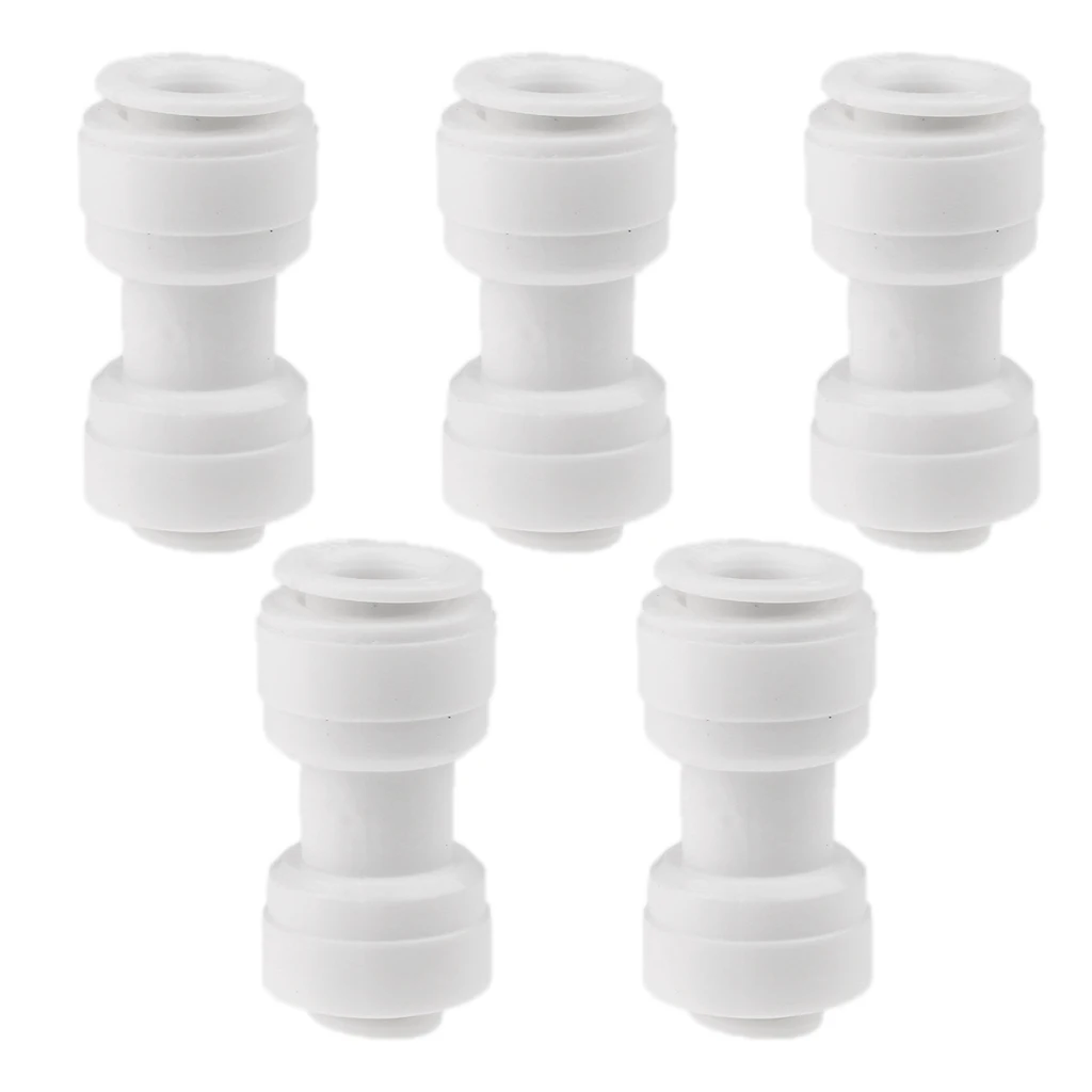 5Pieces Tube Ball Valve Quick Connect Fitting 1/4-Inch 3/8inch Push in Connector Valve Start RO Water System