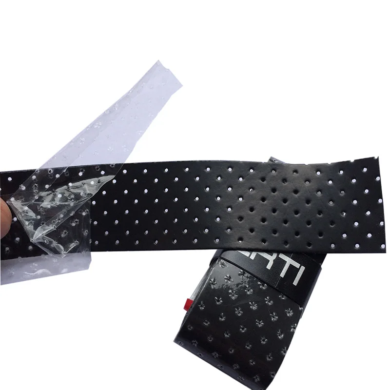 POWERTI 10 шт./лот теннис овергрип палка тонкая перфорированная Sweatband бадминтон ракетки пот вязкость дышащий захват
