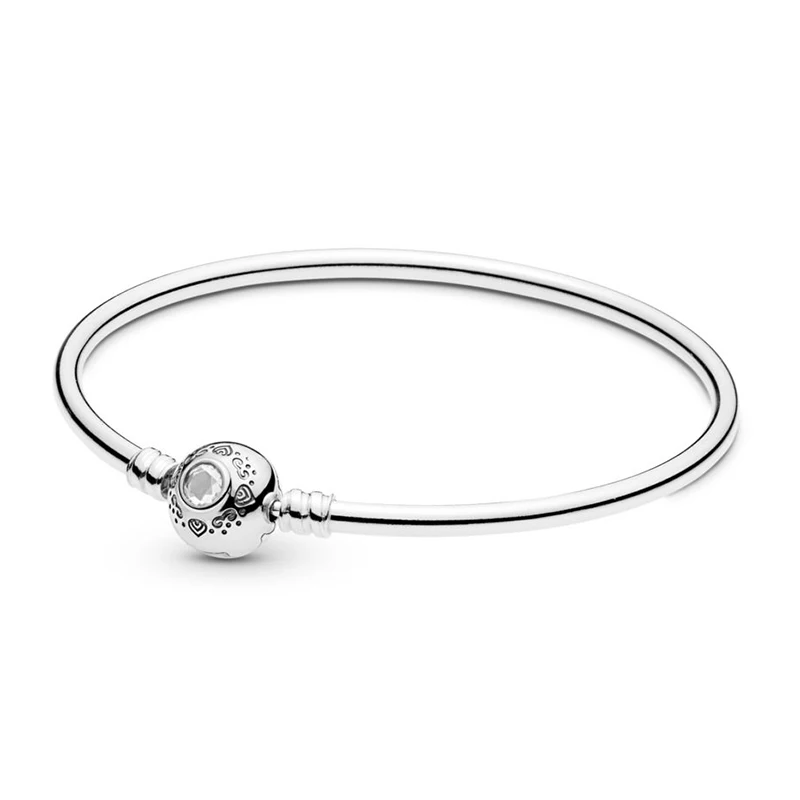 

2019 NEW 100% 925 Sterling Silver Princess Jasmine & Aladdin Bangle Bracelet Original Jewelry Women Charming Wedding Gift