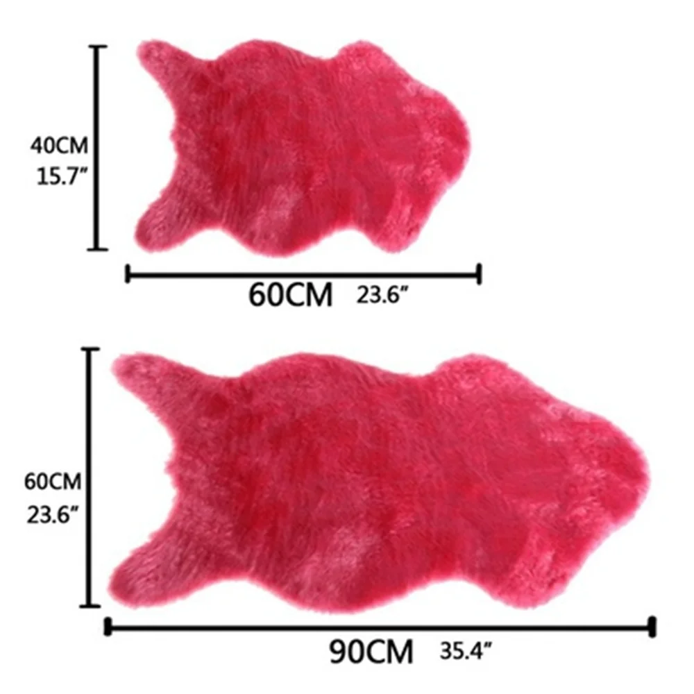1 шт., мягкий ковер из искусственной овчины, покрытие для стула, искусственная шерсть, теплые ковры с мехом для гостиной