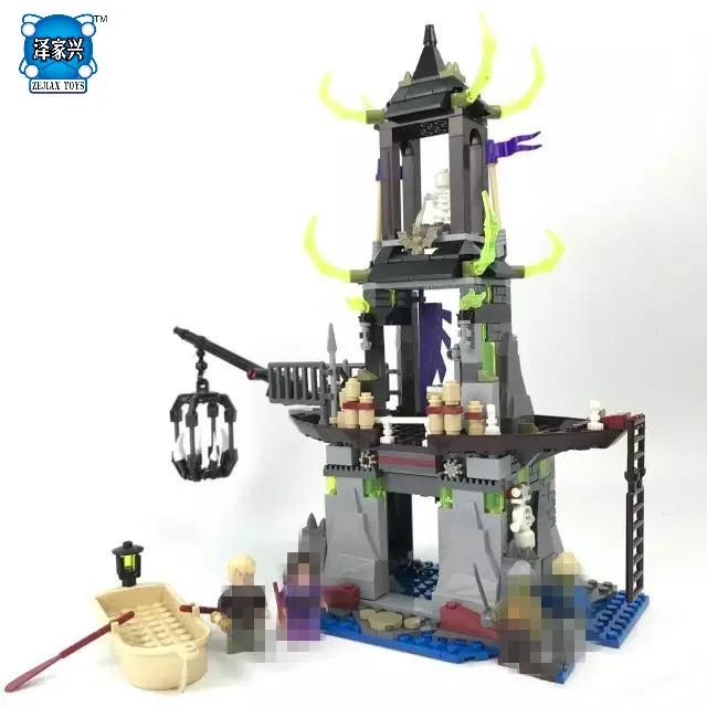 

440pcs Chronicle of Nanya Legend Ghost Pirate Ship Hiding Building Blocks Brick Comaptible DIY Model Figures Toy