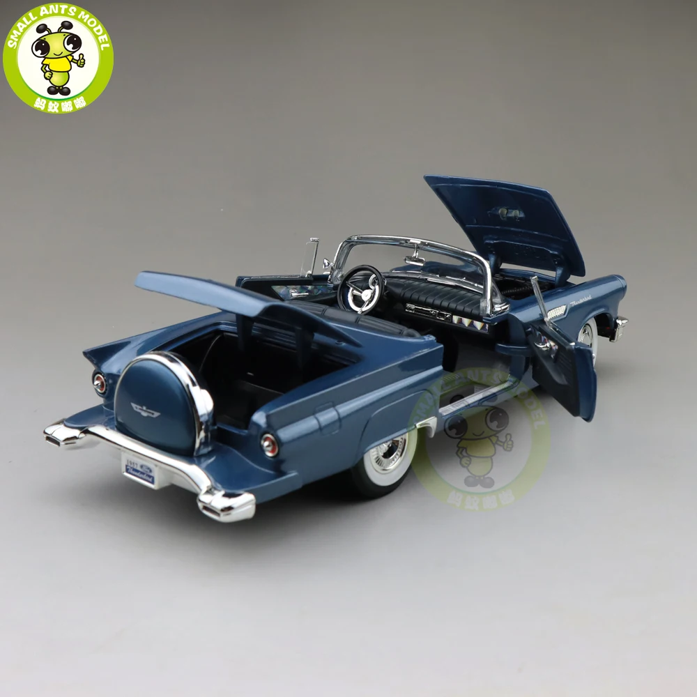 1/18 1957 Ford THUNDERBIRD Road Подпись литая под давлением Модель автомобиля игрушки для мальчиков и девочек подарок