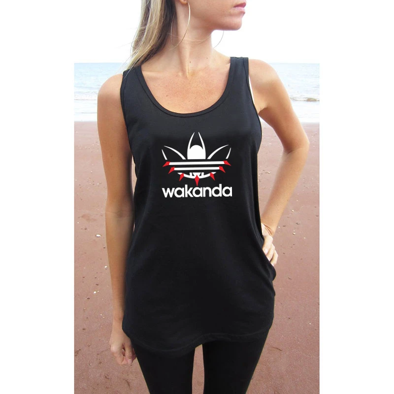 

Black Panther WAKANDA Summer Tank Tops Marvel Lover Clothes Cotton Lover Tank Tops Women and Man's Fashion Cotton Homme Clothes
