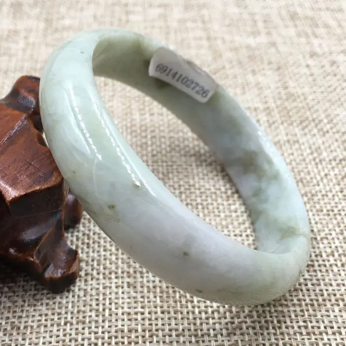 

Hot sell ->@@ 56mm Certified Grade A 100% Natural Green Jadeite Jade Gems Bracelet Bangle 2726 NEW -Top quality free shipping