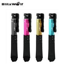 BlitzWolf Extendable Bluetooth Wire Wireless Selfie Sticks Monopod Universal For Samsung For iPhone 6 6S Plus For Smart Phone
