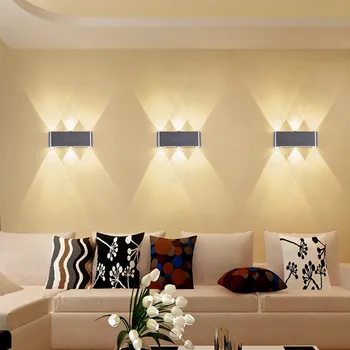 

Led wall lamp modern minimalist living room bedroom background decorative lights Hotel KTV engineering light creative wall lamp