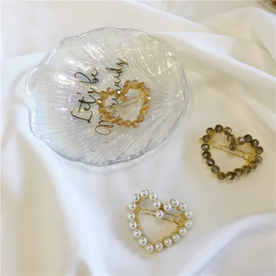 

Rhinestone Elegant Pearl Hair Clip Set Barrette Korean Hairpins Hair Hairclips for Women Girl Hairpin Stick 2019