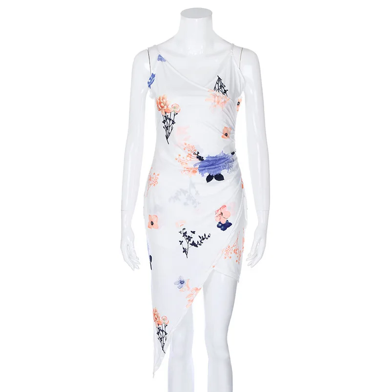 2018 summer women dress sexy beach sleeveless bandage dress bodycon holiday Backless party dress print vestidos wholesale #M11 (9)